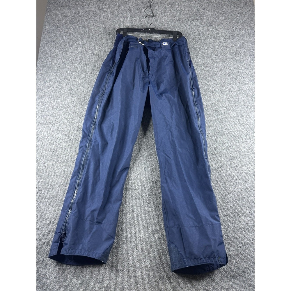 VINTAGE CB Sport Snow Pants Mens 32x33 Blue Full Zip‎ Gore-Tex Ski Snowboard